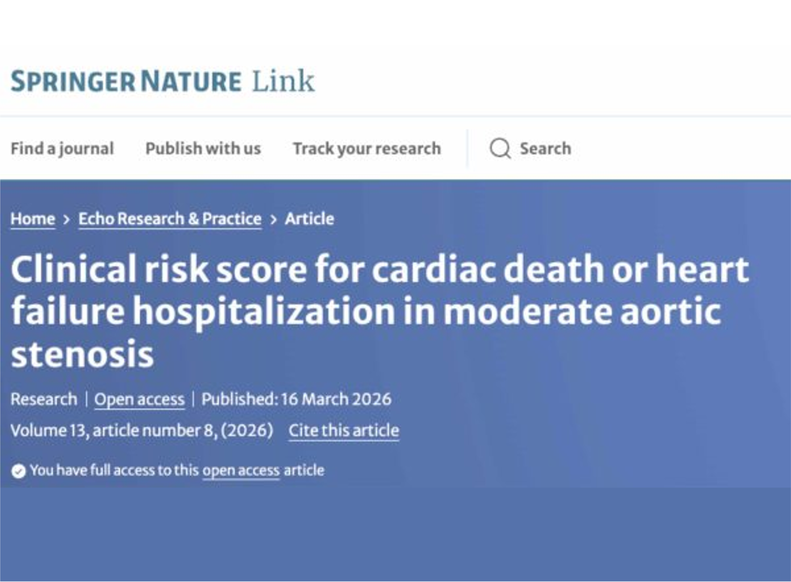 When “Moderate” Isn’t Moderate: A New Way to Assess Risk in Aortic Stenosis